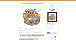 Desktop Screenshot of blessedheritage.com