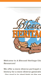 Mobile Screenshot of blessedheritage.com