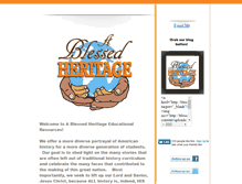 Tablet Screenshot of blessedheritage.com